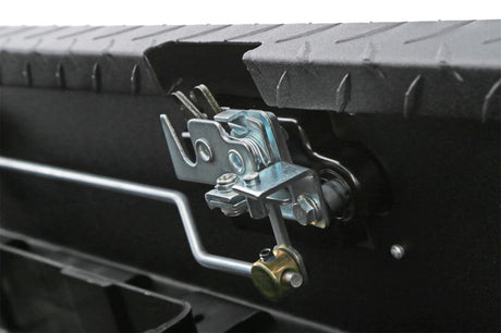 Dee Zee Universal Tool Box - Red Crossover - Single Lid Black BT Pull Handle (Low/Txt Blk) - View 7 | Dirty Garage