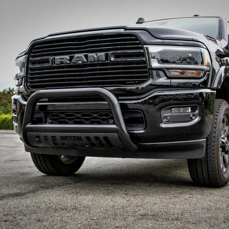 2019-2024 Ram HD E-Series Black Bull Bar - View 4 | Dirty Garage