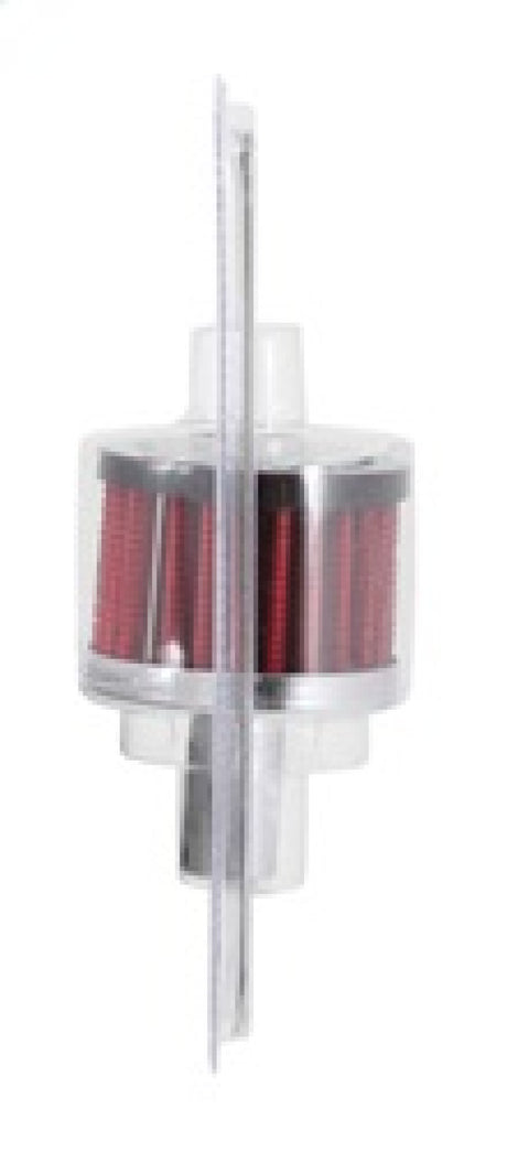 Universal Steel Base Crankcase Vent Filter .625in Vent OD x 2in OD x 1.5in Height - View 12 | Dirty Garage