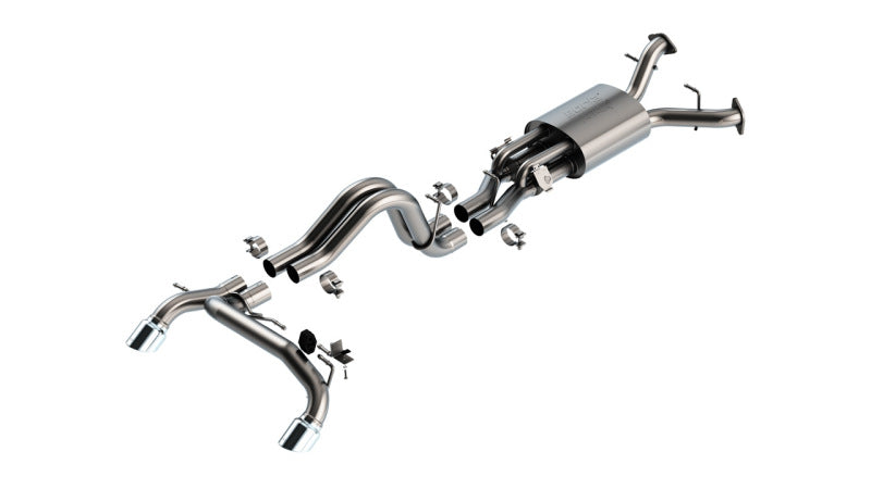 Borla 22-24 Ford Bronco Raptor V6 Turbo AT 2WD / 4WD ATAK Catback Exhaust w/ 4in Chrome Tips | Dirty Garage