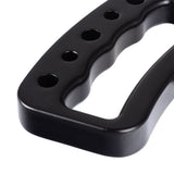 Rugged Ridge Aluminum Grab Handles Front Pair Black 07-18 Jeep Wrangler JK/JKU - View 3 | Dirty Garage
