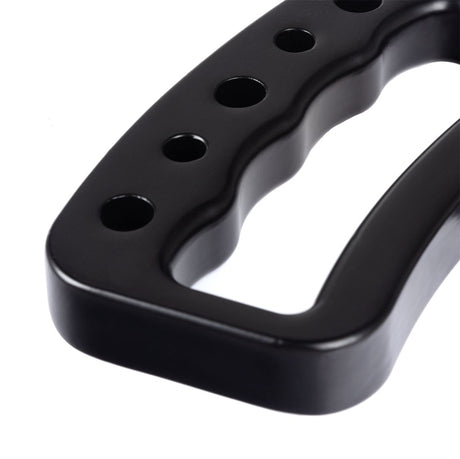 Rugged Ridge Aluminum Grab Handles Front Pair Black 07-18 Jeep Wrangler JK/JKU - View 3 | Dirty Garage
