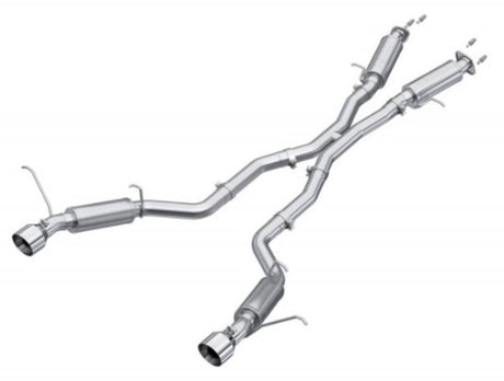 2012-2024 Grand Cherokee SRT 6.4L 3" Dual Rear Exit Aluminized Catback Exhaust T304 Tips - View 6 | Dirty Garage