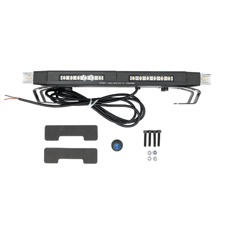 Universal 16" Hornet Series Amber LED Stealth Rooftop Strobe Bar - View 2 | Dirty Garage