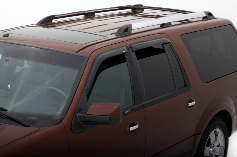 1998-2018 Navigator Ventvisor Outside Mount Window Deflectors Smoke 4-Piece - View 3 | Dirty Garage