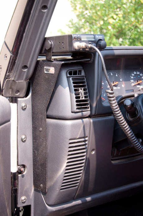 Rugged Ridge CB Radio Dash Mount 97-06 Jeep TJ LJ Jeep Wrangler - View 2 | Dirty Garage