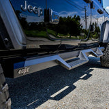 2020-2026 Gladiator HDX Textured Black Drop Nerf Step Bars - View 3 | Dirty Garage