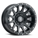 Universal Compression 17x8.5 6x5.5 0mm Offset 4.75" BS 106.1mm Bore Satin Black Wheel | Dirty Garage