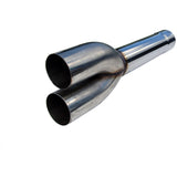 Universal Dual Muffler Delete Pipe 4" Inlet Outlet 27" | Dirty Garage