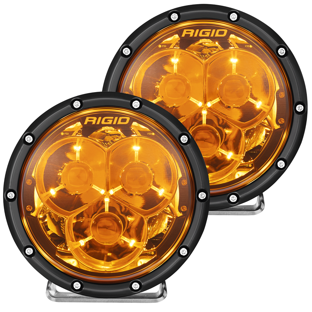 Universal 360-Series Laser Optic Amber Pro 6" Off-Road Spot Light - View 2 | Dirty Garage