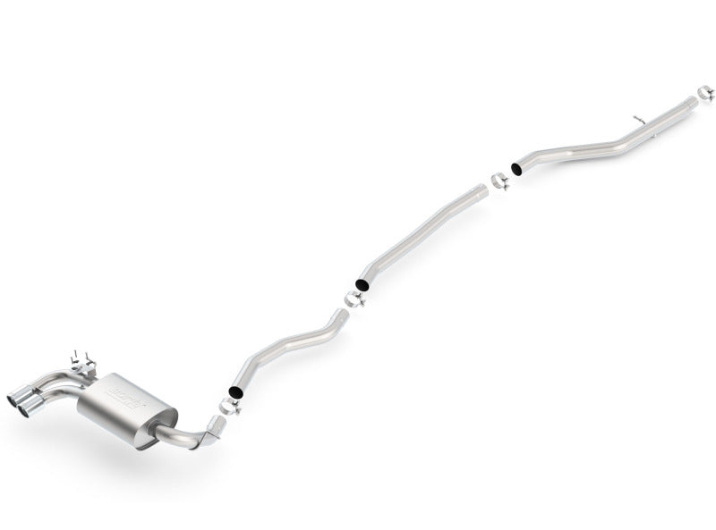 Borla 12-15 BMW 328i Sedan 2.0L AT/MT RWD Dual Left Rear Exit Catback Exhaust - View 3 | Dirty Garage