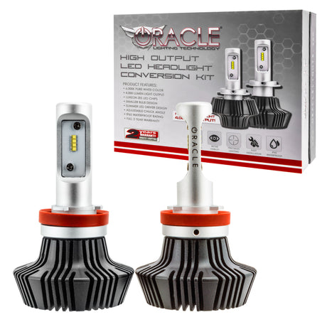 Universal H11 4000 Lumen LED Headlight Bulbs 6000K Pair | Dirty Garage