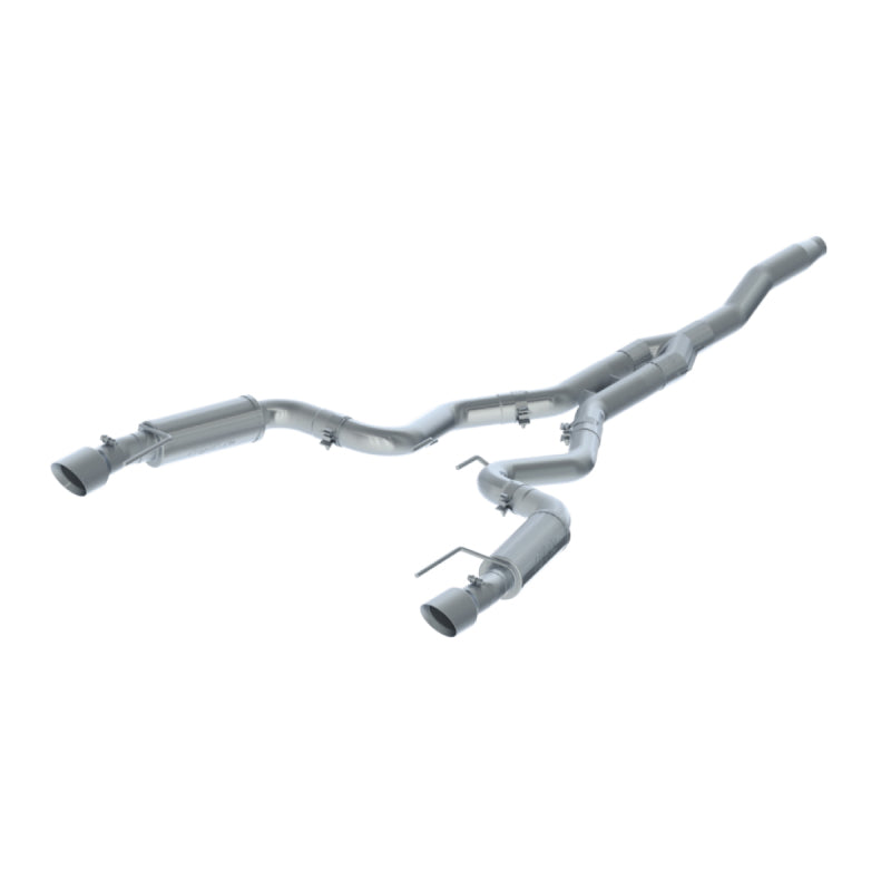 2015-2018 Mustang EcoBoost 3" Cat Back Dual Split Rear Exit Street Version | Dirty Garage