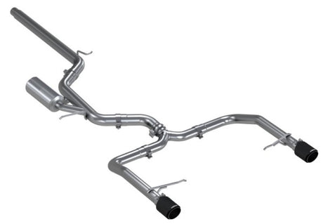 2019-2021 VW Jetta GLI 3" Catback Dual Split Rear Exit Exhaust Carbon Fiber Tips - View 5 | Dirty Garage