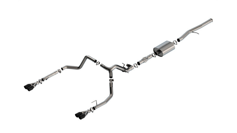 Borla 2024 Chevy Silverado 1500 6.2L V8 ATAK Catback Exhaust w/ Simulator - Black Chrome | Dirty Garage