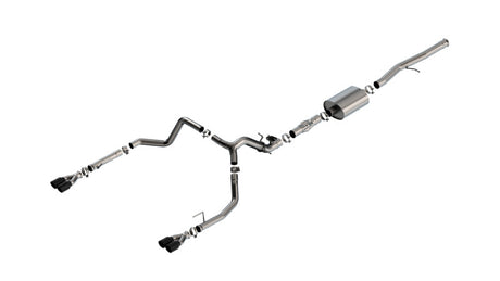Borla 2024 Chevy Silverado 1500 6.2L V8 ATAK Catback Exhaust w/ Simulator - Black Chrome | Dirty Garage