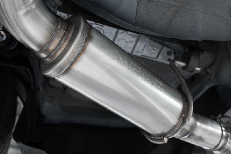 MBRP 2022 Subaru WRX 2.4L 3in Cat Back 5in OD w/ Single Burnt Tip - T304 - View 3 | Dirty Garage