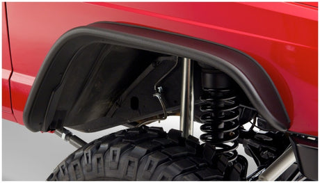 1984-2001 Cherokee Flat Style Front Fender Flares 2pc - Black - View 2 | Dirty Garage