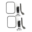 Rugged Ridge 97-18 Jeep Wrangler Textured Black Rectangular Stubby Trail Mirror Kit | Dirty Garage