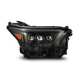 2024-2025 Tacoma Nova-Series LED Projector Alpha Black Headlights Active Light Sequential Signal DRL - View 3 | Dirty Garage