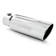 Universal 6" OD Rolled End Tip 4" Inlet 18" Length T304 | Dirty Garage