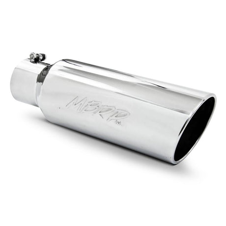 Universal 6" OD Rolled End Tip 4" Inlet 18" Length T304 | Dirty Garage