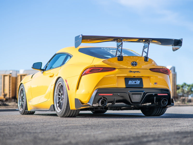 Borla 2020 Toyota Supra GR 3.0L I6 3in ATAK Catback Exhaust - Carbon Fiber Tips - View 2 | Dirty Garage