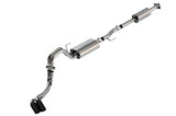 Borla F-150 2021 5.0L 4dr CC SB EC STB Lariat/KR/Pltnm/LTD 3/2.25 DSE Cat-Back Touring BLK CHR Tips | Dirty Garage