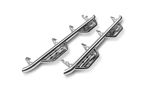 2019-2022 GM 1500 Crew Cab Polished Stainless Steel 3" Podium Cab Length Steps | Dirty Garage