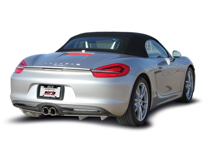 Borla 14-15 Porsche Cayman/Boxster (981) RWD 2Dr Dual Center Rear Exit Catback 4in Tip Exhaust Sys - View 5 | Dirty Garage