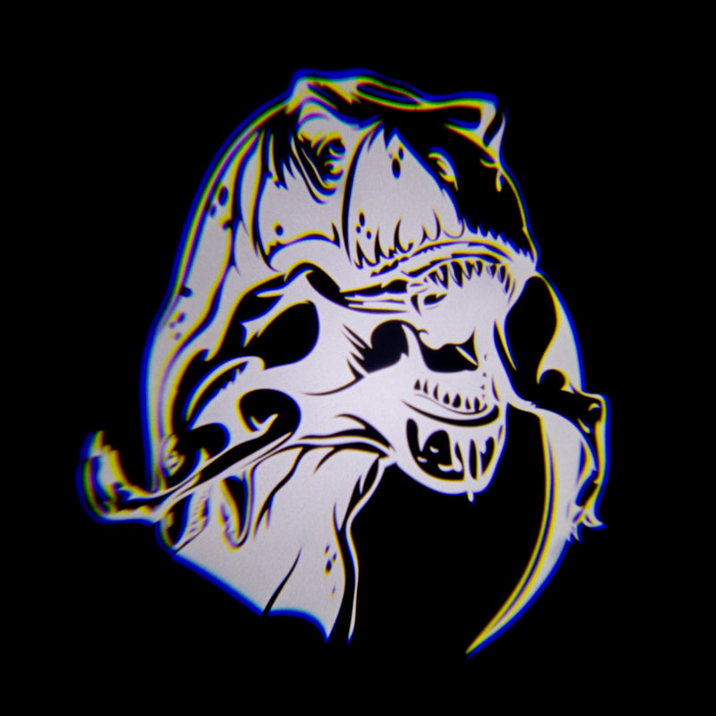 Universal GOBO T-Rex Logo LED Door Projectors - View 6 | Dirty Garage