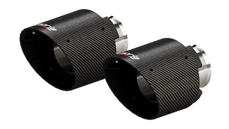 Borla 15-24 Dodge Charger V8 / 2023 Chrysler 300C T-304 SS Tips 5in Outlet - Carbon / Black Anodized - View 2 | Dirty Garage