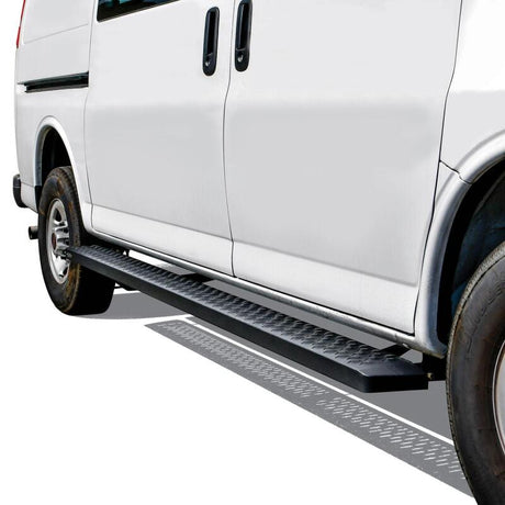 Universal Black 46" & 97" Grate Steps Running Boards - View 2 | Dirty Garage