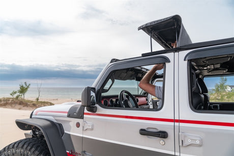 Rugged Ridge 20-22 Jeep Gladiator JT Voyager Fastback Soft Top - Black Diamond - View 2 | Dirty Garage