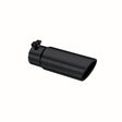 Universal 3.5" OD Angled Rolled End Tip 3" ID Inlet 10" Length Black | Dirty Garage