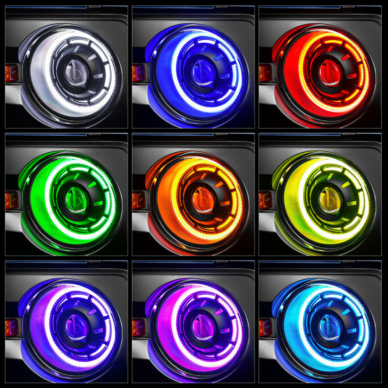 2021-2026 Bronco Oculus Bi-LED Projector Headlights ColorSHIFT LED - View 2 | Dirty Garage