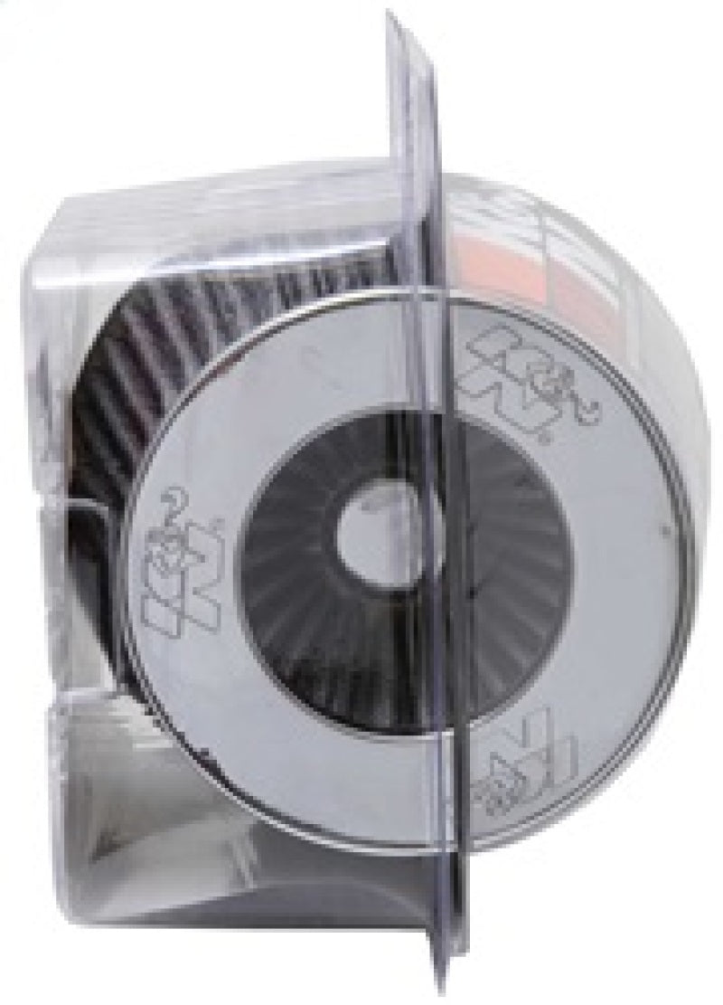 Universal Filter Chrome Round Tapered White - 4in Flange ID x 1.125in Flange Length x 5.5in H - View 7 | Dirty Garage