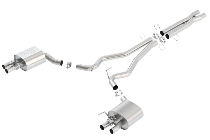 Borla 15-16 Ford Mustang Shelby GT350 5.2L ATAK Cat Back Exhaust (Uses Factory Valence) | Dirty Garage