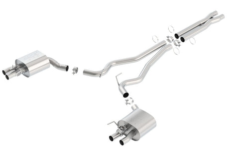 Borla 15-16 Ford Mustang Shelby GT350 5.2L ATAK Cat Back Exhaust (Uses Factory Valence) | Dirty Garage
