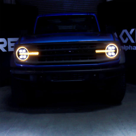 2021-2025 Bronco Nova-Series LED Projector Black Headlights - View 5 | Dirty Garage