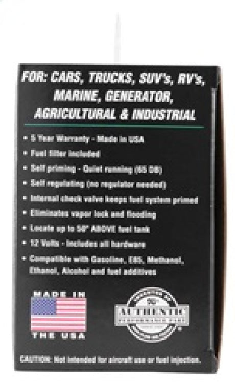 Universal Performance Electric Fuel Pump 9-11.5 PSI Diesel - View 11 | Dirty Garage
