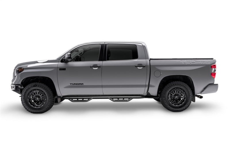 2016-2017 Tacoma Double Cab 3" Black Podium Cab Length Steps - View 3 | Dirty Garage