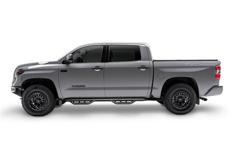 2022-2026 Tundra CrewMax 3" Black Podium Cab Length Steps - View 3 | Dirty Garage