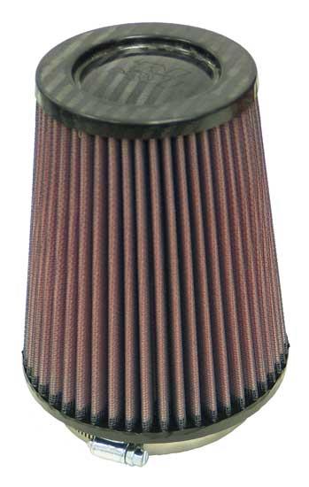 Universal Round Tapered Universal Air Filter 4in Flange ID x 5.375 Base OD x 4in Top OD x 6.5in H - View 2 | Dirty Garage
