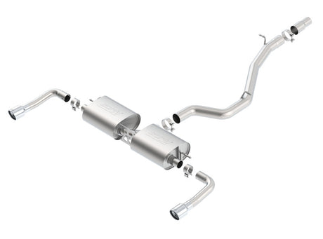 Borla 14-16 Audi A3 Quattro 2.0L Turbo AT/MT RWD 4DR S-Type Cat-Back Exhaust Single Split Rear Exit - View 2 | Dirty Garage