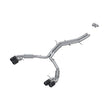 2018-2021 Audi S5 S4 2.5" Cat Back Quad Rear Exit Exhaust Carbon Fiber Tips | Dirty Garage