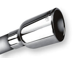 Borla 2.25in Inlet 3.19in Round Rolled Angle Cut Outlet x 5in Long Embossed Tip | Dirty Garage