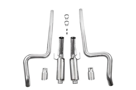2011-2014 Mustang GT 5.0L Dual Split Rear Race Version 3" Cat Back Exhaust System | Dirty Garage