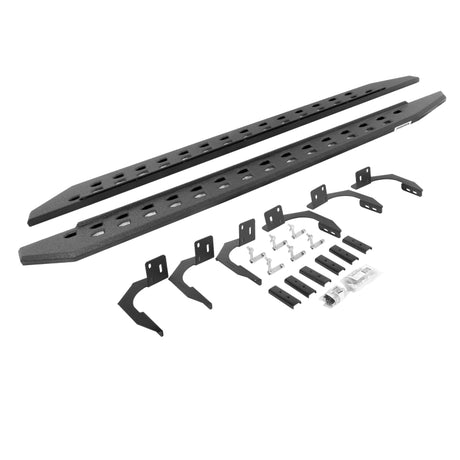 Go Rhino 10-22 Ram 2500/3500HD Crew Cab 4DR RB20 Slim Running Boards Kit (w/Brackets) - Bedliner Ct | Dirty Garage