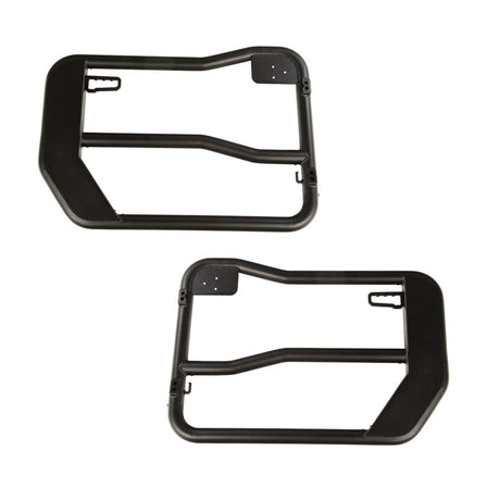 Rugged Ridge Fortis Front Tube Doors with Mirrors 18-23 Jeep Wrangler JL/JT | Dirty Garage